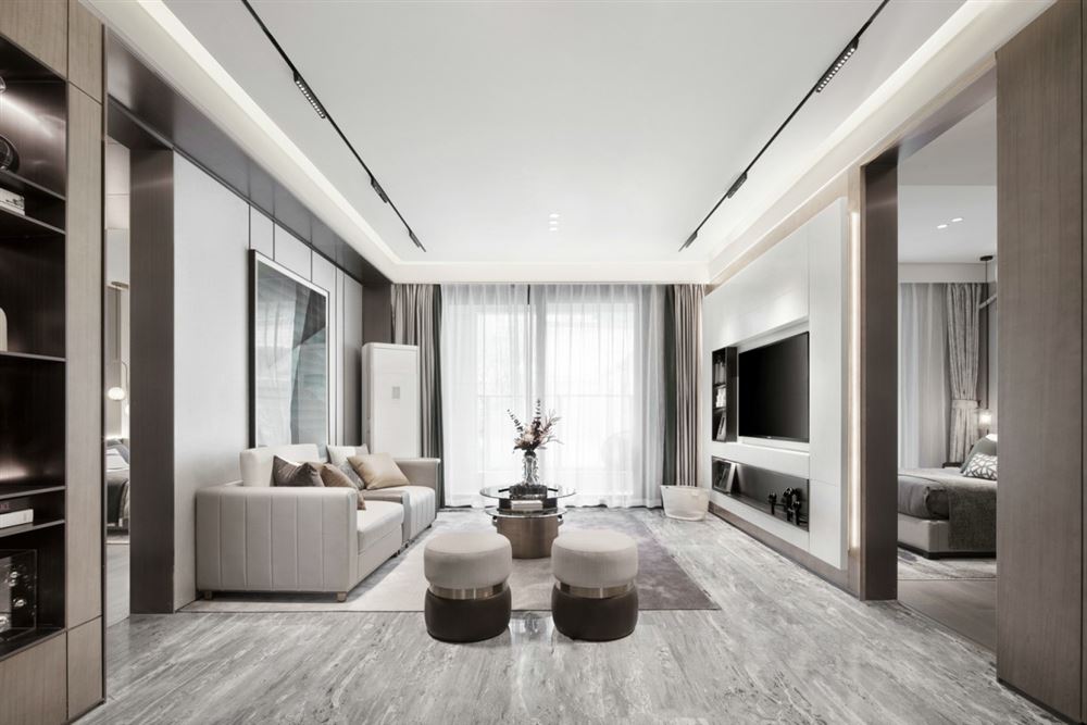 漳州室内装修国华新都110平方米三居-现代简约风格室内设计家装案例