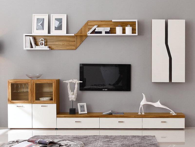 选择合适的电视柜设计样式提升客厅室内装修设计的美观度